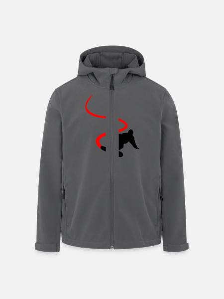 Snowboarder - Snowboard - Recycelte Männer Softshell-Jacke von Stanley/Stella - Anthrazit