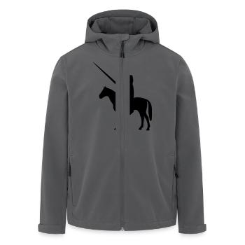 Ritter - Recycelte Männer Softshell-Jacke von Stanley/Stella - Anthrazit - Vorne - AI Model Male 185 light (185cm)
