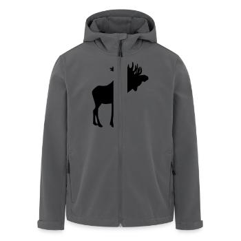 Stattlicher schwedischer Elch Älg Moose Schweden - Recycelte Männer Softshell-Jacke von Stanley/Stella - Anthrazit - Vorne - AI Model Male 185 light (185cm)