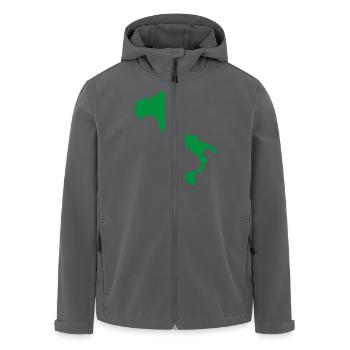 Italien - Recycelte Männer Softshell-Jacke von Stanley/Stella - Anthrazit - Vorne - AI Model Male 185 light (185cm)