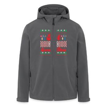 Heißer Kakao Vibes Süße Heiße Schokolade Hässliche Weihnachten - Recycelte Männer Softshell-Jacke von Stanley/Stella - Anthrazit - Vorne - AI Model Male 185 light (185cm)