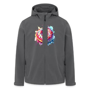Donut - Recycelte Männer Softshell-Jacke von Stanley/Stella - Anthrazit - Vorne - AI Model Male 185 light (185cm)