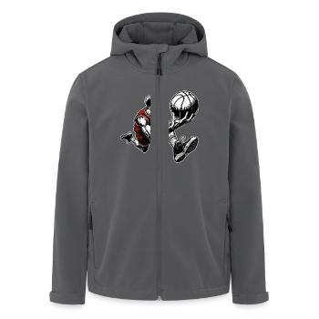 Basketball Basketballer - Recycelte Männer Softshell-Jacke von Stanley/Stella - Anthrazit - Vorne - AI Model Male 185 light (185cm)