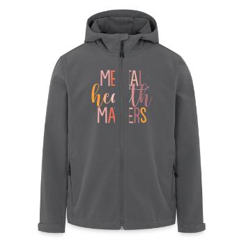 Psychische Gesundheit Mental Health - Recycelte Männer Softshell-Jacke von Stanley/Stella - Anthrazit - Vorne - AI Model Male 185 light (185cm)