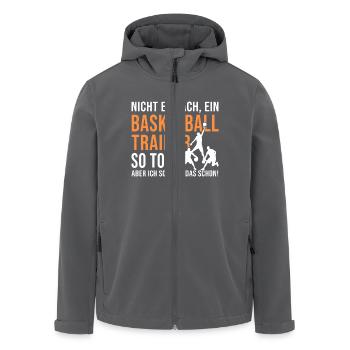 Basketballtrainer so toll basket ball coach - Recycelte Männer Softshell-Jacke von Stanley/Stella - Anthrazit - Vorne - AI Model Male 185 light (185cm)