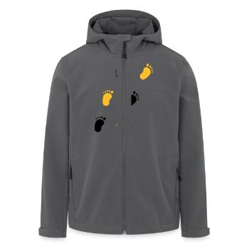 Babyfüße - Recycelte Männer Softshell-Jacke von Stanley/Stella - Anthrazit - Vorne - AI Model Male 185 light (185cm)
