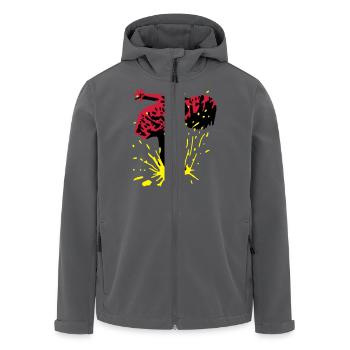 splash - Recycelte Männer Softshell-Jacke von Stanley/Stella - Anthrazit - Vorne - AI Model Male 185 light (185cm)