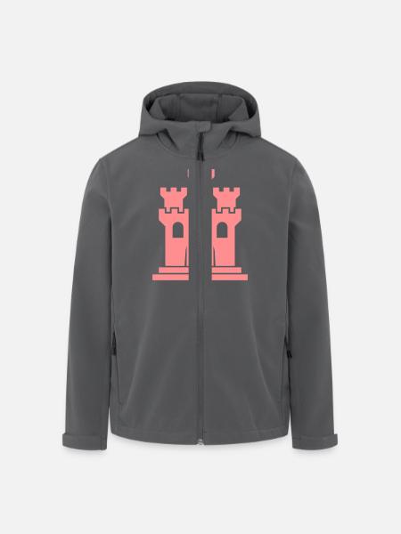 castle - Recycelte Männer Softshell-Jacke von Stanley/Stella - Anthrazit