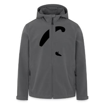 Gleitschirm Paragleiter - Recycelte Männer Softshell-Jacke von Stanley/Stella - Anthrazit - Vorne - AI Model Male 185 light (185cm)