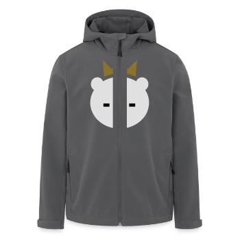 Berliner Bär - Recycelte Männer Softshell-Jacke von Stanley/Stella - Anthrazit - Vorne - AI Model Male 185 light (185cm)