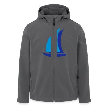 segelboot - Recycelte Männer Softshell-Jacke von Stanley/Stella - Anthrazit - Vorne - AI Model Male 185 light (185cm)