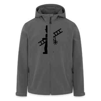 Schornsteinfeger - Recycelte Männer Softshell-Jacke von Stanley/Stella - Anthrazit - Vorne - AI Model Male 185 light (185cm)