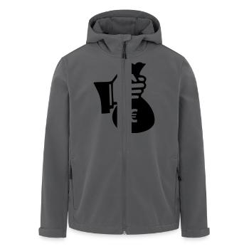 Dollar Geld Money - Recycelte Männer Softshell-Jacke von Stanley/Stella - Anthrazit - Vorne - AI Model Male 185 light (185cm)