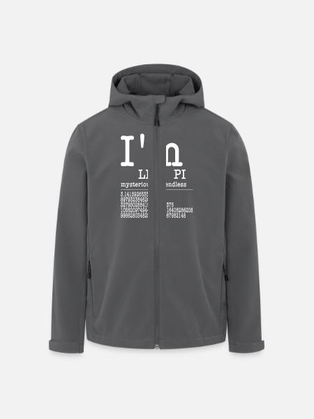 I'm like Pi - NERD - Recycelte Männer Softshell-Jacke von Stanley/Stella - Anthrazit
