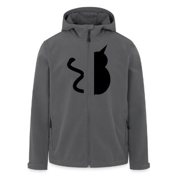 cat - Recycelte Männer Softshell-Jacke von Stanley/Stella - Anthrazit - Vorne - AI Model Male 185 light (185cm)