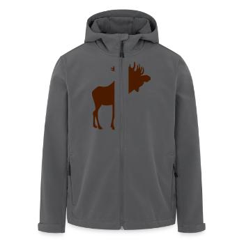 Elch - Recycelte Männer Softshell-Jacke von Stanley/Stella - Anthrazit - Vorne - AI Model Male 185 light (185cm)