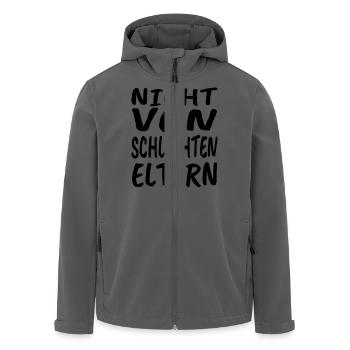 Nicht von schlechten Eltern - Recycelte Männer Softshell-Jacke von Stanley/Stella - Anthrazit - Vorne - AI Model Male 185 light (185cm)