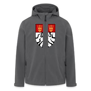 Cthulhu-Köln-Wappen - Recycelte Männer Softshell-Jacke von Stanley/Stella - Anthrazit - Vorne - AI Model Male 185 light (185cm)