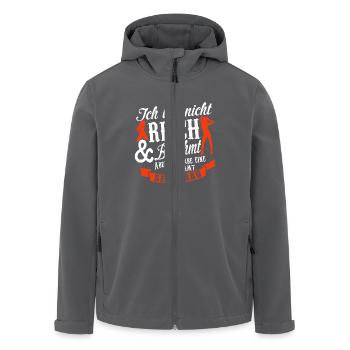 SEXY FRAU - Recycelte Männer Softshell-Jacke von Stanley/Stella - Anthrazit - Vorne - AI Model Male 185 light (185cm)