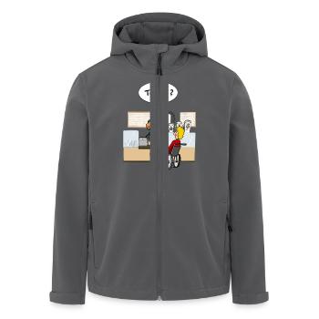 To go? - Recycelte Männer Softshell-Jacke von Stanley/Stella - Anthrazit - Vorne - AI Model Male 185 light (185cm)