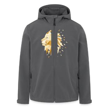 Löwe - Recycelte Männer Softshell-Jacke von Stanley/Stella - Anthrazit - Vorne - AI Model Male 185 light (185cm)