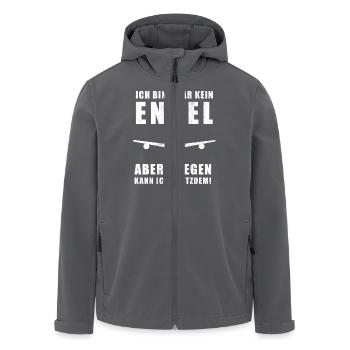 Flugzeug | Pilot | Piloten | Fliegen | Flughafen - Recycelte Männer Softshell-Jacke von Stanley/Stella - Anthrazit - Vorne - AI Model Male 185 light (185cm)