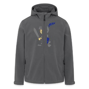 Ritter (c) - Recycelte Männer Softshell-Jacke von Stanley/Stella - Anthrazit - Vorne - AI Model Male 185 light (185cm)