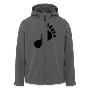 fuss - Recycelte Männer Softshell-Jacke von Stanley/Stella - Anthrazit - Vorne - AI Model Male 185 light (185cm)