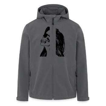 SKULLHEAD - Recycelte Männer Softshell-Jacke von Stanley/Stella - Anthrazit - Vorne - AI Model Male 185 light (185cm)