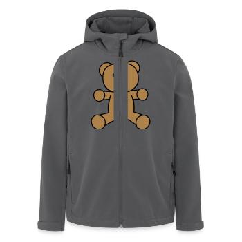 Teddybär - Recycelte Männer Softshell-Jacke von Stanley/Stella - Anthrazit - Vorne - AI Model Male 185 light (185cm)