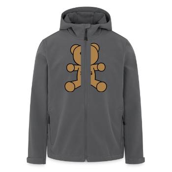 Teddybär Hug me - Recycelte Männer Softshell-Jacke von Stanley/Stella - Anthrazit - Vorne - AI Model Male 185 light (185cm)