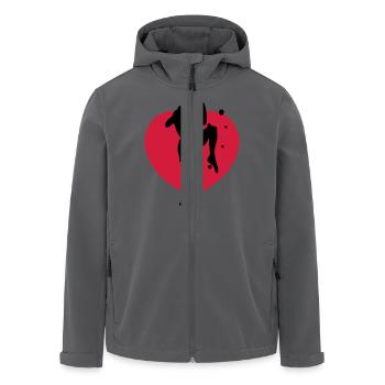 muay thai - Recycelte Männer Softshell-Jacke von Stanley/Stella - Anthrazit - Vorne - AI Model Male 185 light (185cm)