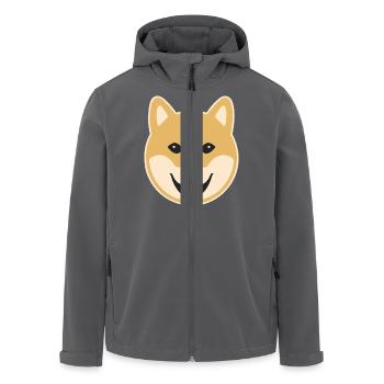 Shiba Inu - Recycelte Männer Softshell-Jacke von Stanley/Stella - Anthrazit - Vorne - AI Model Male 185 light (185cm)