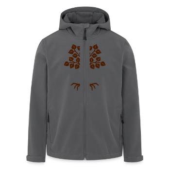 baum - Recycelte Männer Softshell-Jacke von Stanley/Stella - Anthrazit - Vorne - AI Model Male 185 light (185cm)