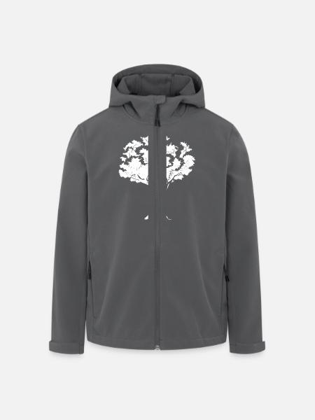 Baum - Recycelte Männer Softshell-Jacke von Stanley/Stella - Anthrazit