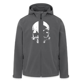 Totenschädel - der Klassiker - Recycelte Männer Softshell-Jacke von Stanley/Stella - Anthrazit - Vorne - AI Model Male 185 light (185cm)