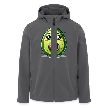 Avocado Comic - Recycelte Männer Softshell-Jacke von Stanley/Stella - Anthrazit - Vorne - AI Model Male 185 light (185cm)