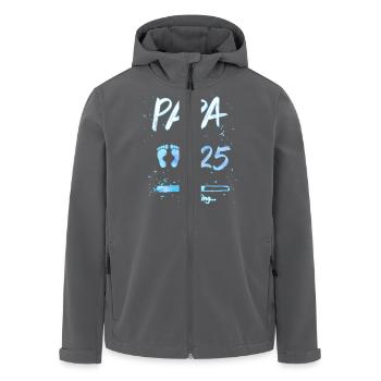 Papa 2025 Loading für werdende Väter Geschenk - Recycelte Männer Softshell-Jacke von Stanley/Stella - Anthrazit - Vorne - AI Model Male 185 light (185cm)
