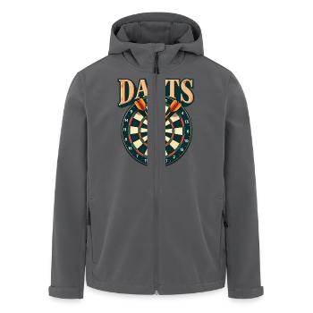 Darts Sport Dartboard Dartscheibe - Recycelte Männer Softshell-Jacke von Stanley/Stella - Anthrazit - Vorne - AI Model Male 185 light (185cm)