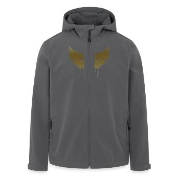 Jesus Bibel Christ Religion Christ Kreuz Christus - Recycelte Männer Softshell-Jacke von Stanley/Stella - Anthrazit - Vorne - AI Model Male 185 light (185cm)