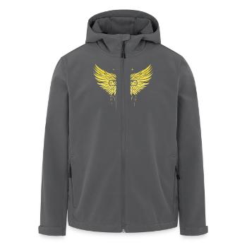 Jesus Bibel Christ Religion Christ Kreuz Christus - Recycelte Männer Softshell-Jacke von Stanley/Stella - Anthrazit - Vorne - AI Model Male 185 light (185cm)