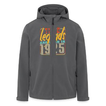 Wahre Legenden werden 1925 geboren Vintage Geburtstag - Recycelte Männer Softshell-Jacke von Stanley/Stella - Anthrazit - Vorne - AI Model Male 185 light (185cm)