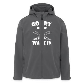 Chef Go Cry In The Walk In - Recycelte Männer Softshell-Jacke von Stanley/Stella - Anthrazit - Vorne - AI Model Male 185 light (185cm)