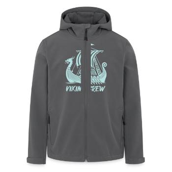 wikinger schiff viking - Recycelte Männer Softshell-Jacke von Stanley/Stella - Anthrazit - Vorne - AI Model Male 185 light (185cm)
