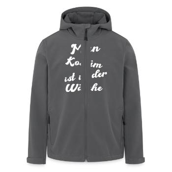 kostüm wäsche - Recycelte Männer Softshell-Jacke von Stanley/Stella - Anthrazit - Vorne - AI Model Male 185 light (185cm)