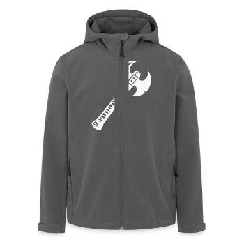 axt 1 - Recycelte Männer Softshell-Jacke von Stanley/Stella - Anthrazit - Vorne - AI Model Male 185 light (185cm)