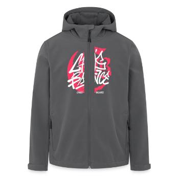 Streetwear Urban Graffiti - Recycelte Männer Softshell-Jacke von Stanley/Stella - Anthrazit - Vorne - AI Model Male 185 light (185cm)