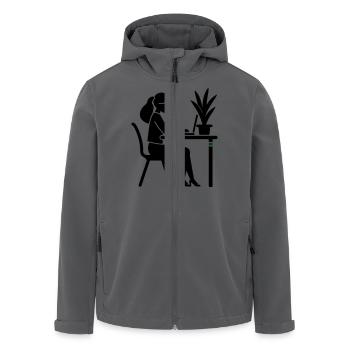Lernen Studieren Arbeiten - Recycelte Männer Softshell-Jacke von Stanley/Stella - Anthrazit - Vorne - AI Model Male 185 light (185cm)