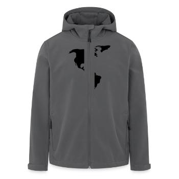 Amerika - Recycelte Männer Softshell-Jacke von Stanley/Stella - Anthrazit - Vorne - AI Model Male 185 light (185cm)