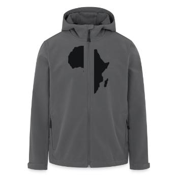 Afrika - Recycelte Männer Softshell-Jacke von Stanley/Stella - Anthrazit - Vorne - AI Model Male 185 light (185cm)